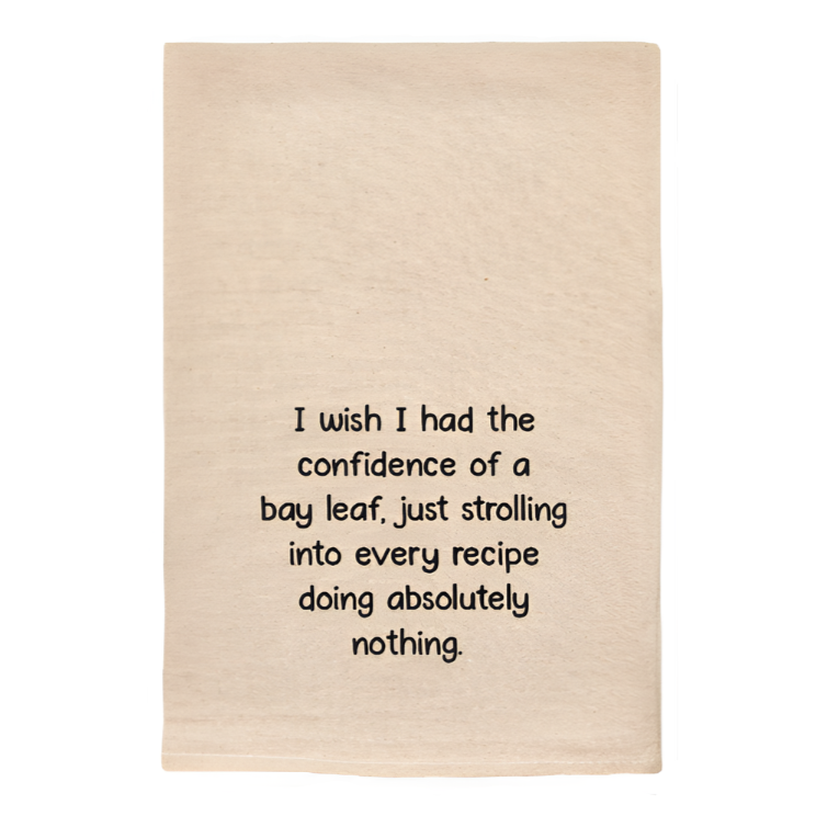 CONFIDENCE OF A BAY LEAF FUNNY NATURAL TOWEL