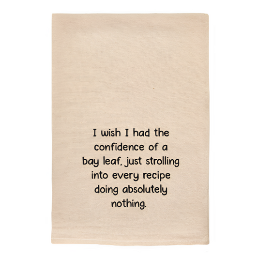 CONFIDENCE OF A BAY LEAF FUNNY NATURAL TOWEL