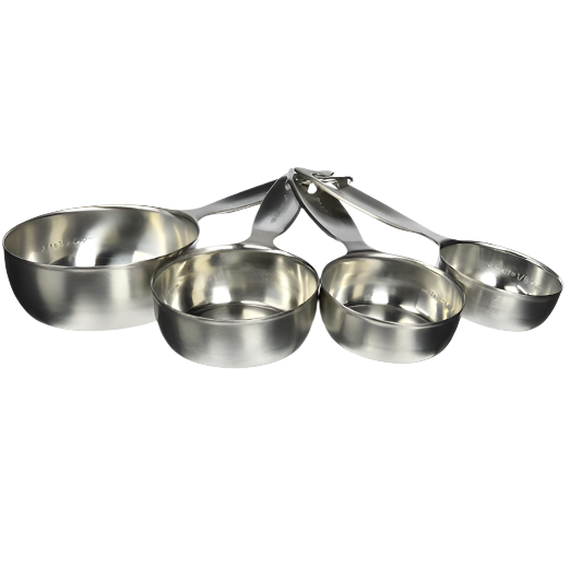 STAINLESS STEEL MEASURING CUPS 4 PC