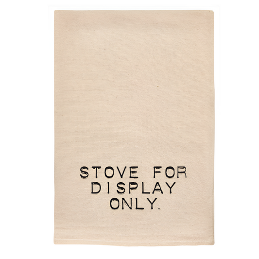 STOVE FOR DISPLAY FUNNY NATURAL TOWEL