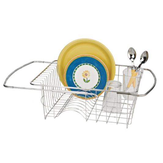 ADJUSTABLE OVER-THE-SINK DISH DRAINER