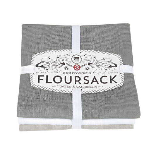 FLOUR SACK TEA TOWELS NATURAL SET OF 3