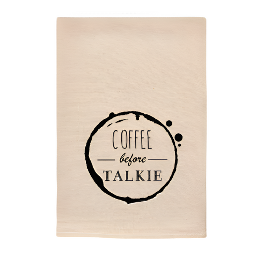 COFFEE BEFORE TALKIE FUNNY TOWEL