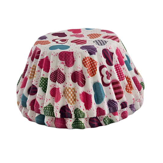 VALENTINE COLORFUL HEART BAKE CUPS