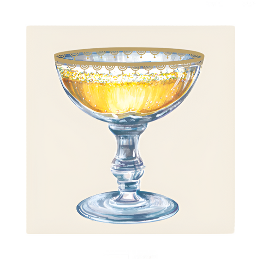 PAPER COCKTAIL NAPKIN CHAMPAGNE COUPE