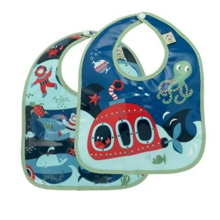 BABY BIB SET/2  OCEAN