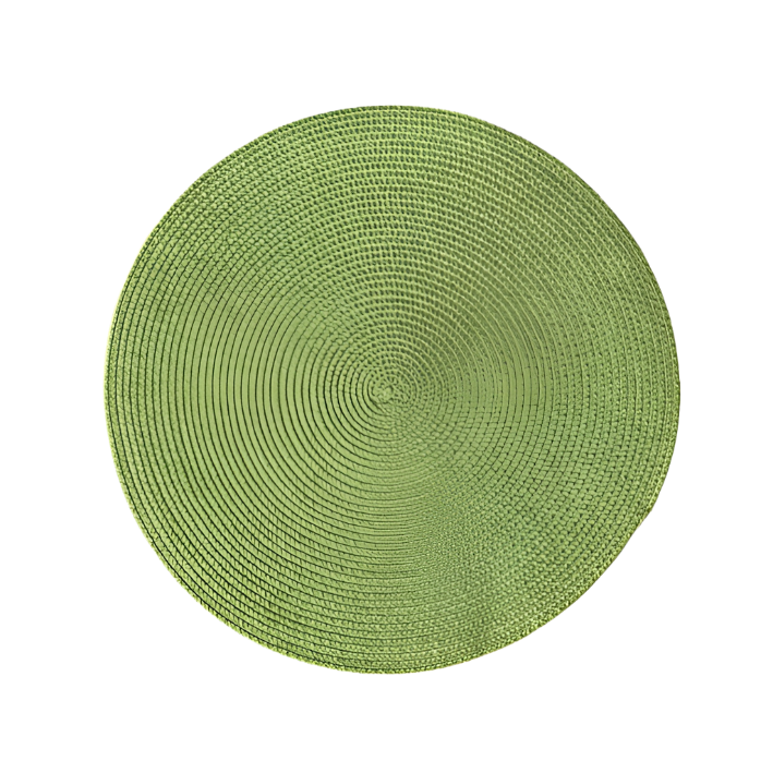 ROUND WOVEN PLACEMAT GREEN