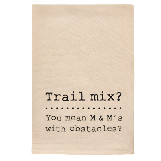 TRAIL MIX FUNNY NATURAL TOWEL