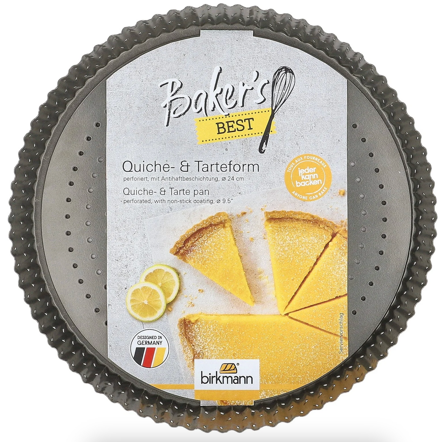 PERFORATED QUICHE & TART PAN 9.5"