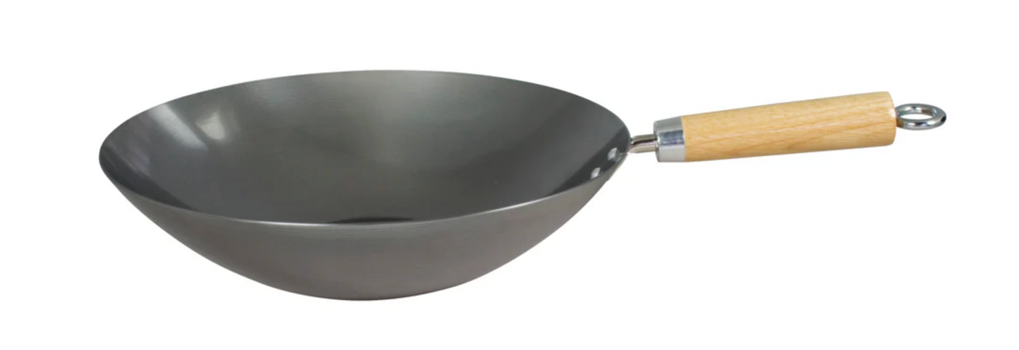 CARBON STEEL WOK 12"