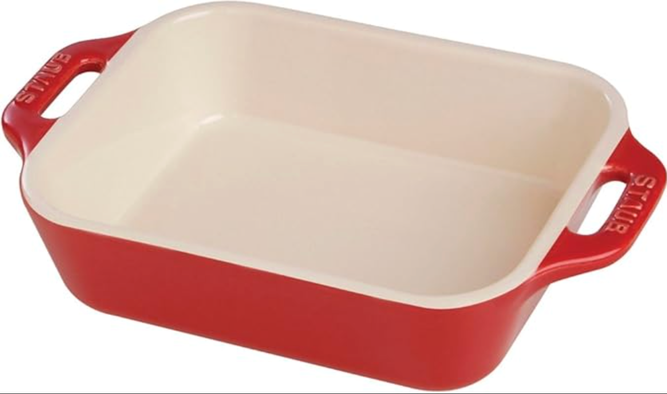 STAUB CERAMIC BAKING DISH 8"X6" RED