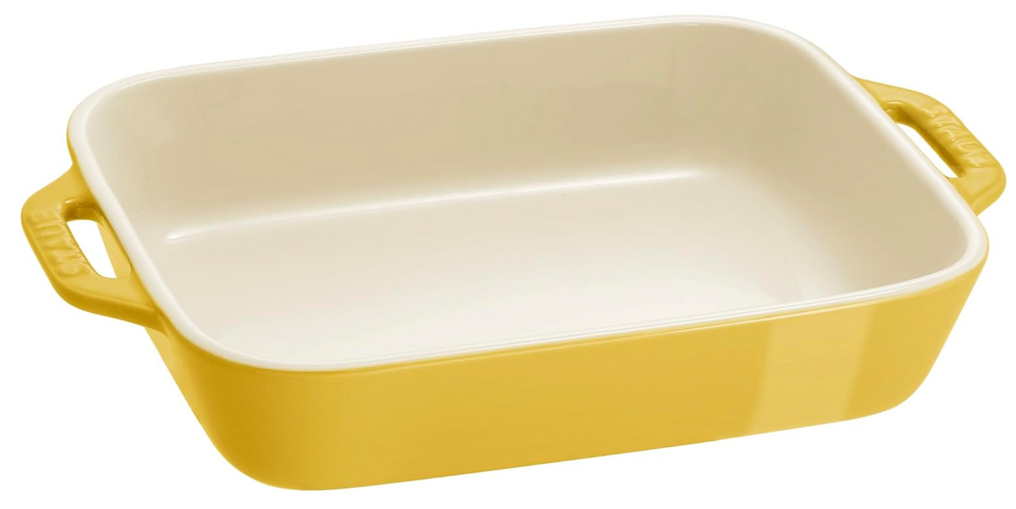 STAUB CERAMIC BAKING DISH 8"X6" CITRON