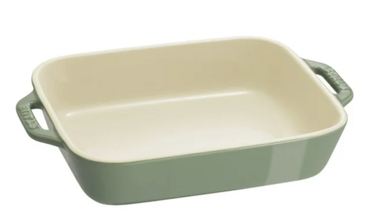 STAUB CERAMIC BAKING DISH 8"X6" EUCALYPTUS
