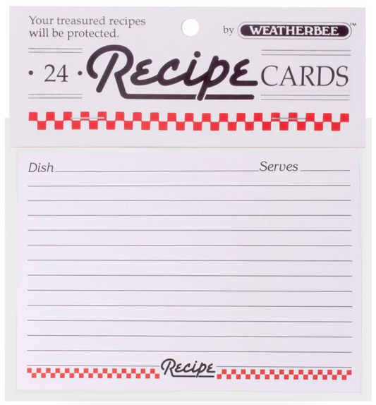RECIPE CARDS 4X6 24/PK