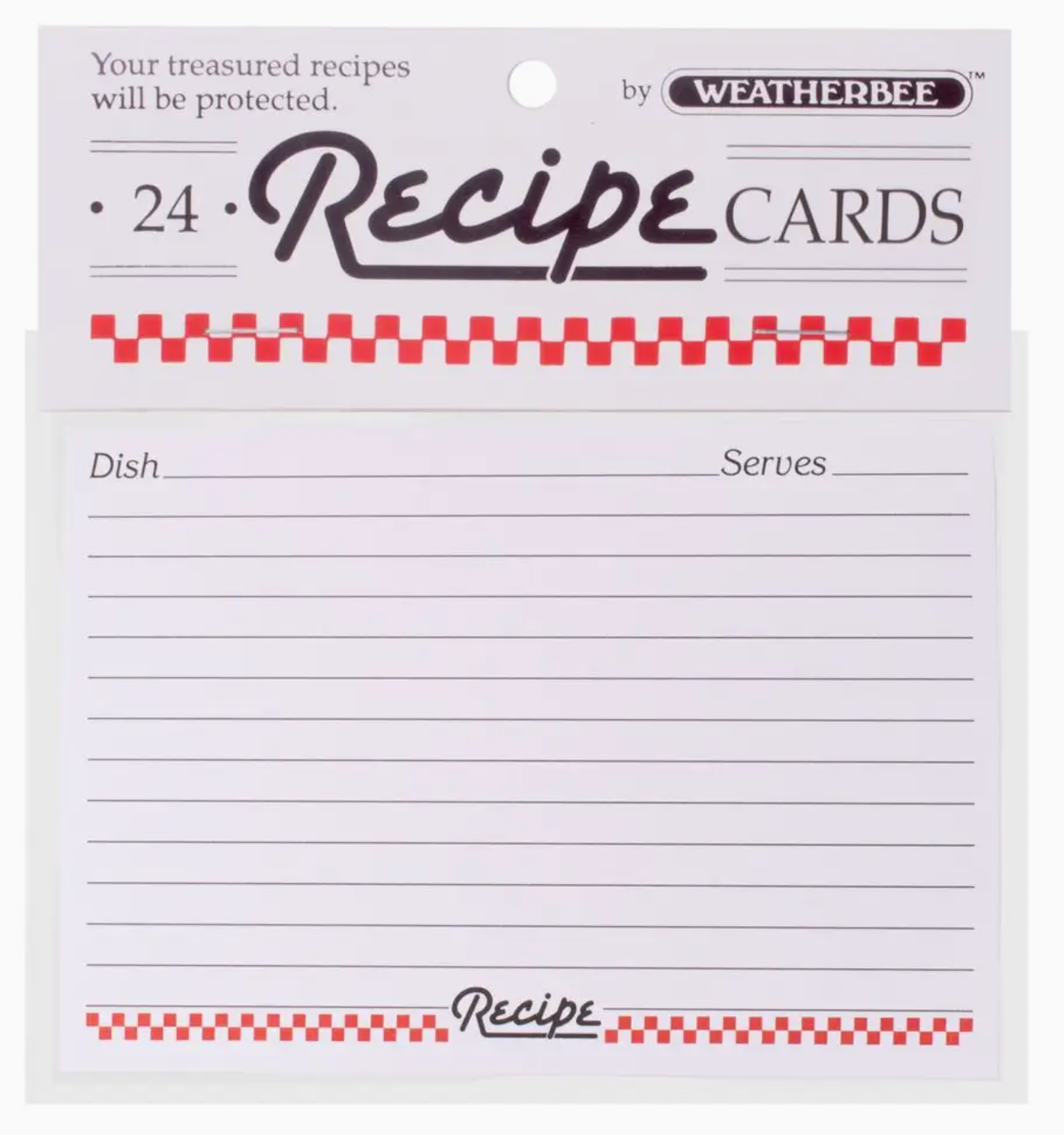RECIPE CARDS 3X5 24/PK