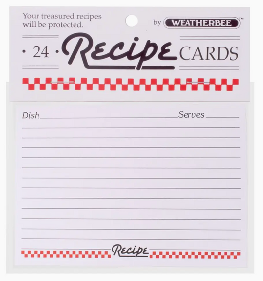 RECIPE CARDS 3X5 24/PK