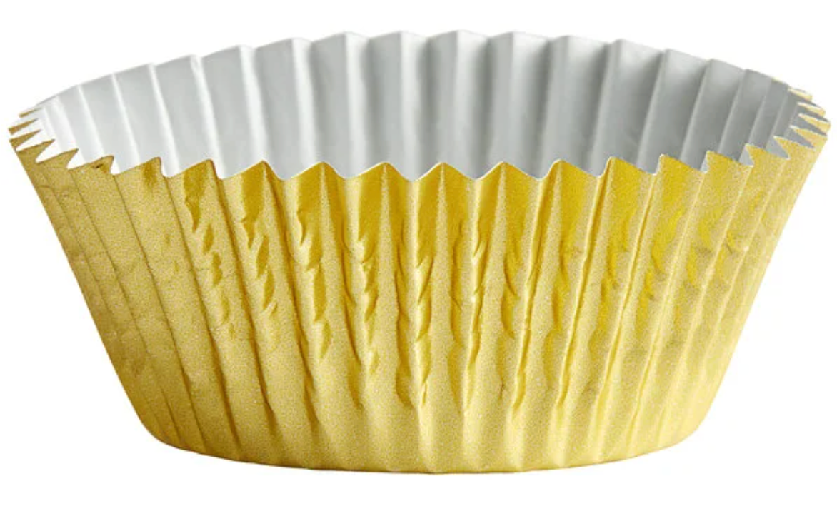 ATECO BAKING CUPS GOLD FOIL 200/CT