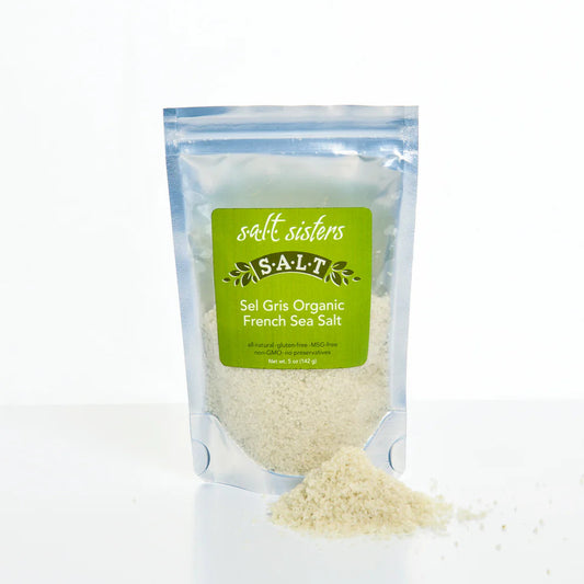 SALT SISTERS SEL GRIS ORGANIC FRENCH SEA SALT 5 OZ