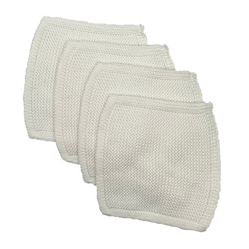 VINTAGE KNIT ORGANIC COTTON DISHCLOTHS SET/4