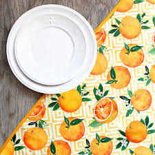 69"X98" TABLECLOTH ORANGE