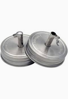 STAINLESS STEEL POUR SPOUT WIDE MOUTH 2/PK