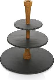 SLATE CHEESE TOWER 3-TIER