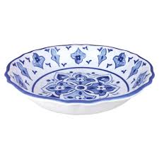 SALAD BOWL 13.75" MOROCCAN BLUE