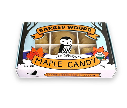 Pure Organic Vermont Maple Candy - 6 Piece Custom Gift Box
