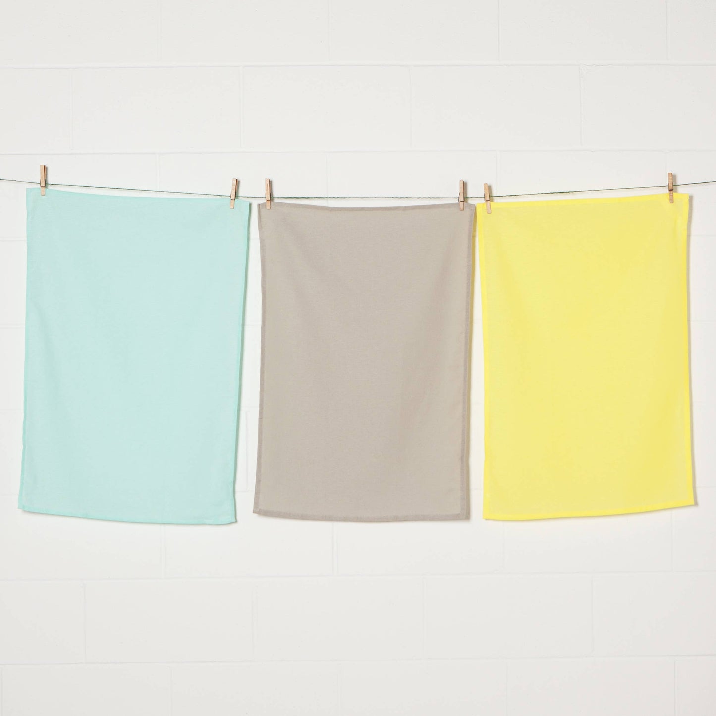 JADE MOONSTRUCK ZEST FLOURSACK DISHTOWELS SET OF 3