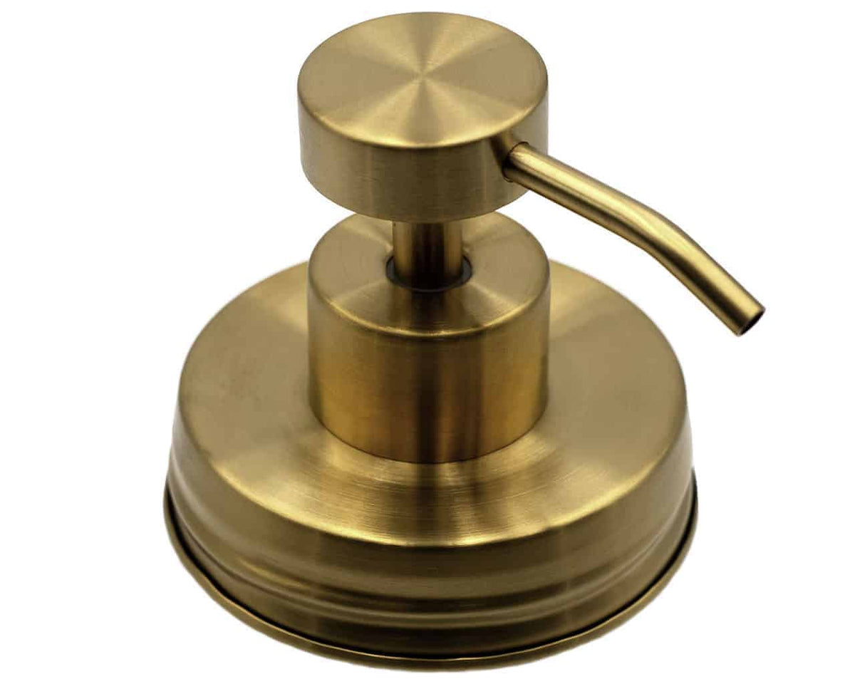 Matte Gold Soap Pump Lid Kit for Regular Mouth Mason Jars (Copy)
