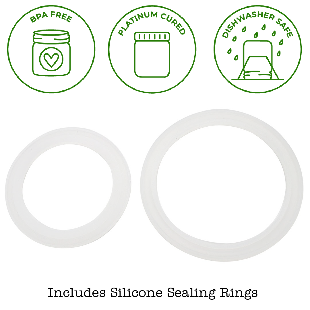 4 PACK STAINLESS STEEL SPICE LIDS: REGULAR MOUTH