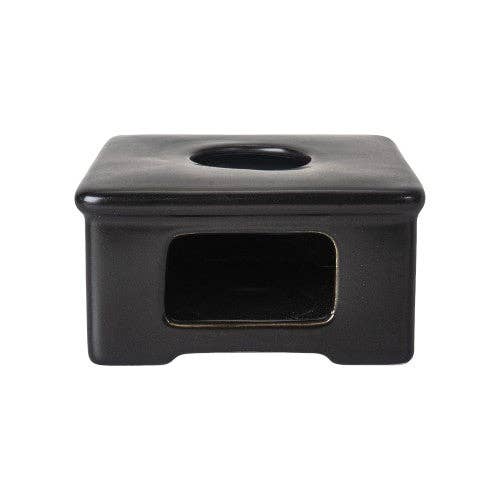 Ceramic Teapot Tea Light Candle Warmer 5.25"L Square Base (1/16)