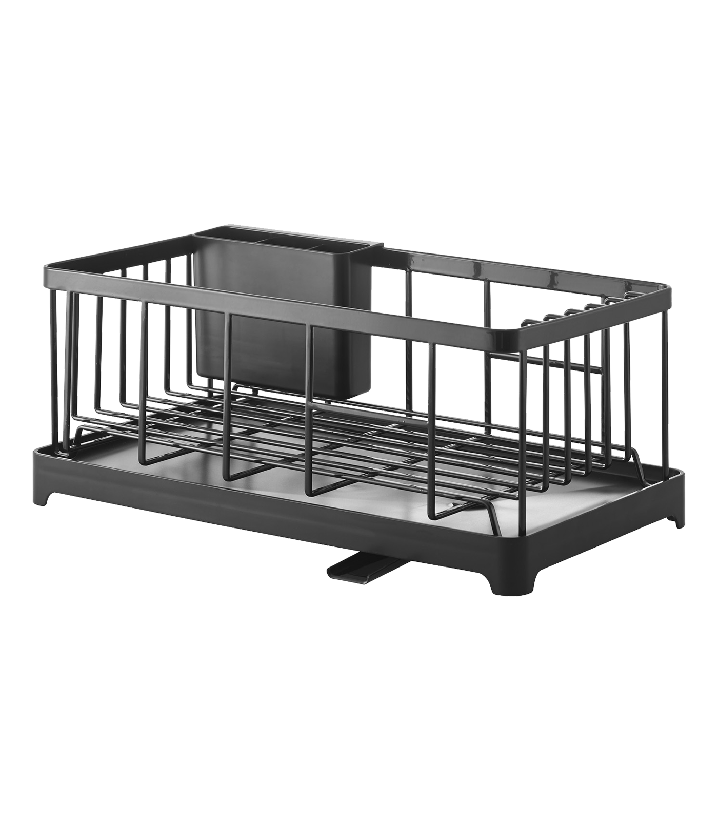 TOWER WIRE DISH RACK - STEEL: BLACK