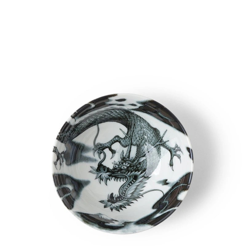 FLYING DRAGON BOWL BLACK 5.75"