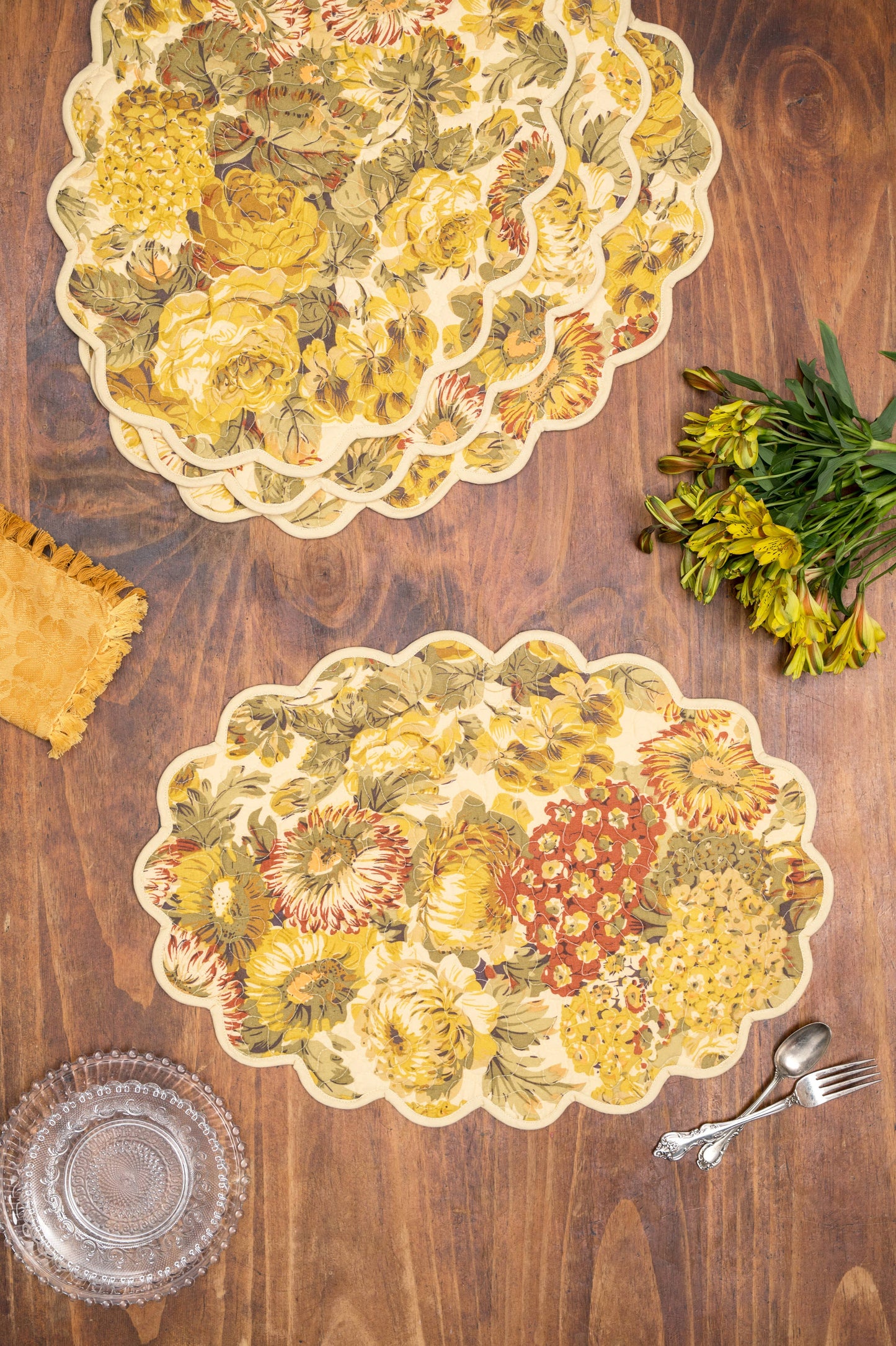 Autumn Gathering Quilted Placemat-Harvest