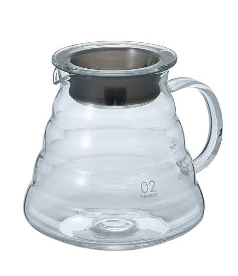 HARIO V60 Glass Server: CAPACITY：2-5 cups (W 145× D 121× H 120mm)