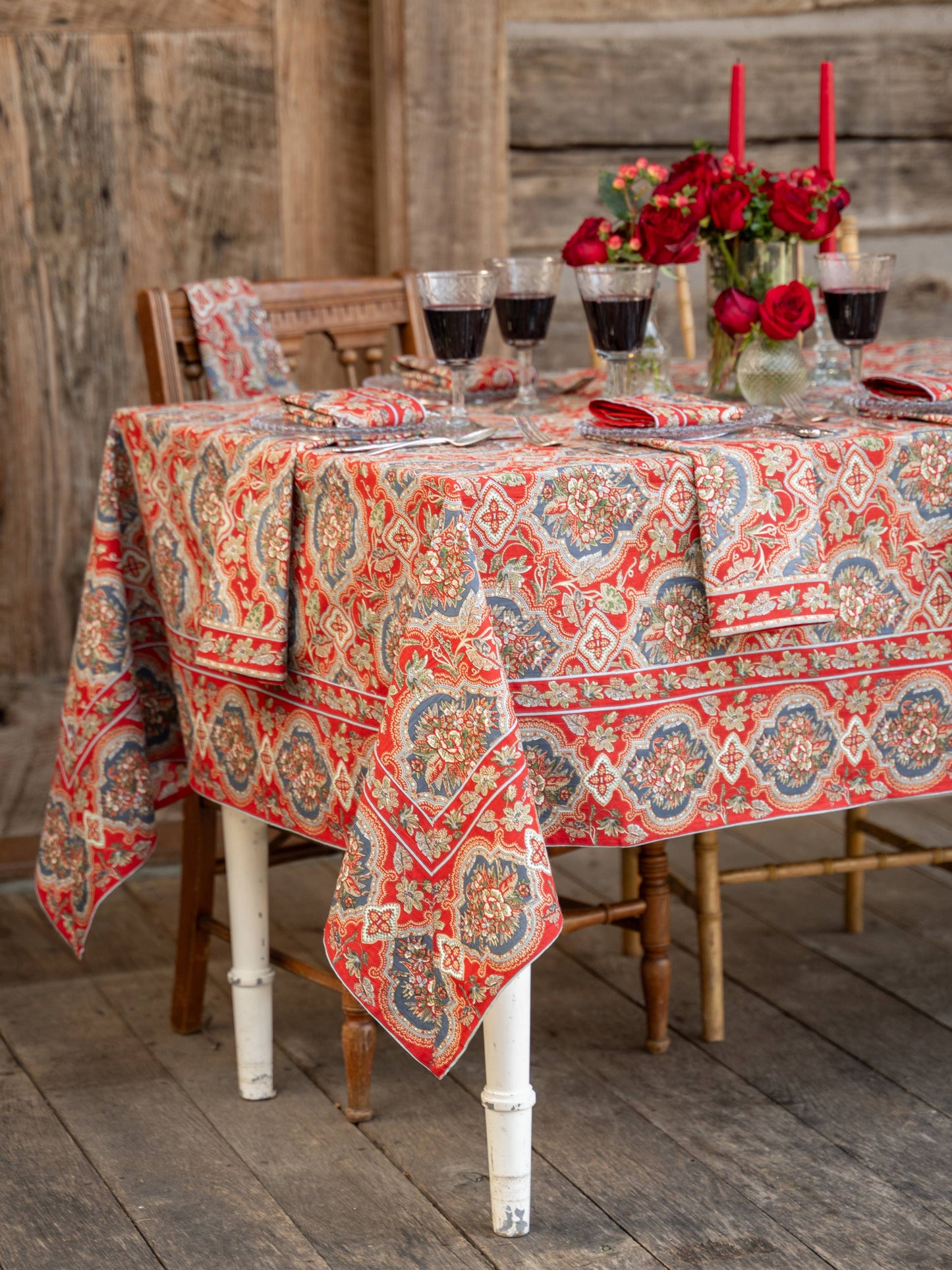 Timeless Tapestry Tablecloth - Red: 60X90