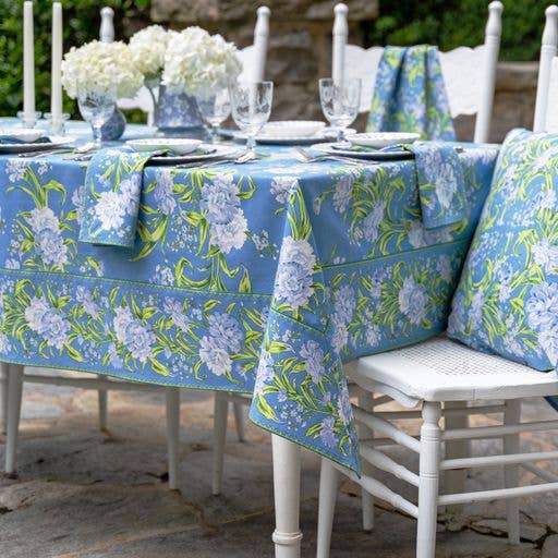 APRIL CORNELL TABLECLOTH SACHA BLUE 60X108
