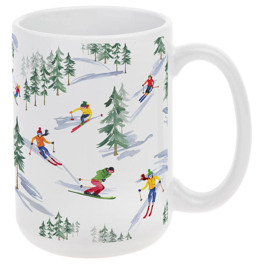 DOWN THE SLOPE CERAMIC MUG 15OZ