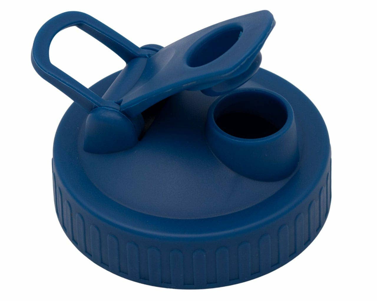 Pour & Store Shaker/Carry Loop for Mason Jars: Deep blue with Regular mouth jar