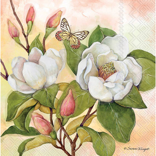 COCKTAIL NAPKINS MAGNOLIA GRACE 20-PACK