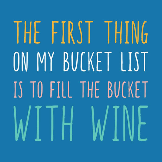 FUNNY COCKTAIL NAPKINS | MY BUCKET LIST - 20CT