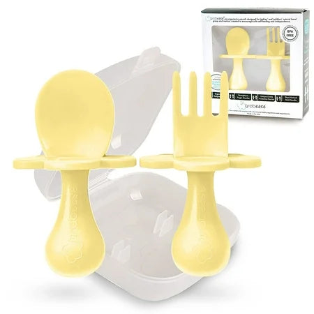 GRABEASE FORK & SPOON YELLOW