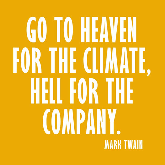 FUNNY COCKTAIL NAPKINS | GO TO HEAVEN FOR THE CLIMATE - 20CT
