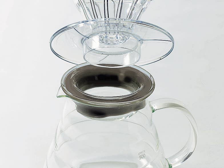 HARIO V60 Glass Server: CAPACITY：2-6 cups (W 150× D 129× H 138mm)