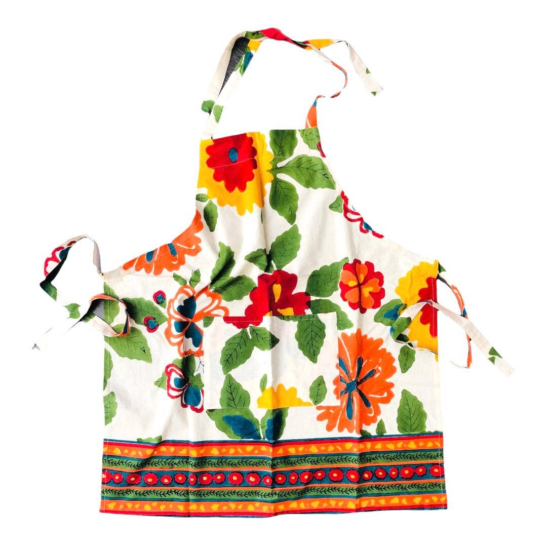 APRON FLOWER POWER