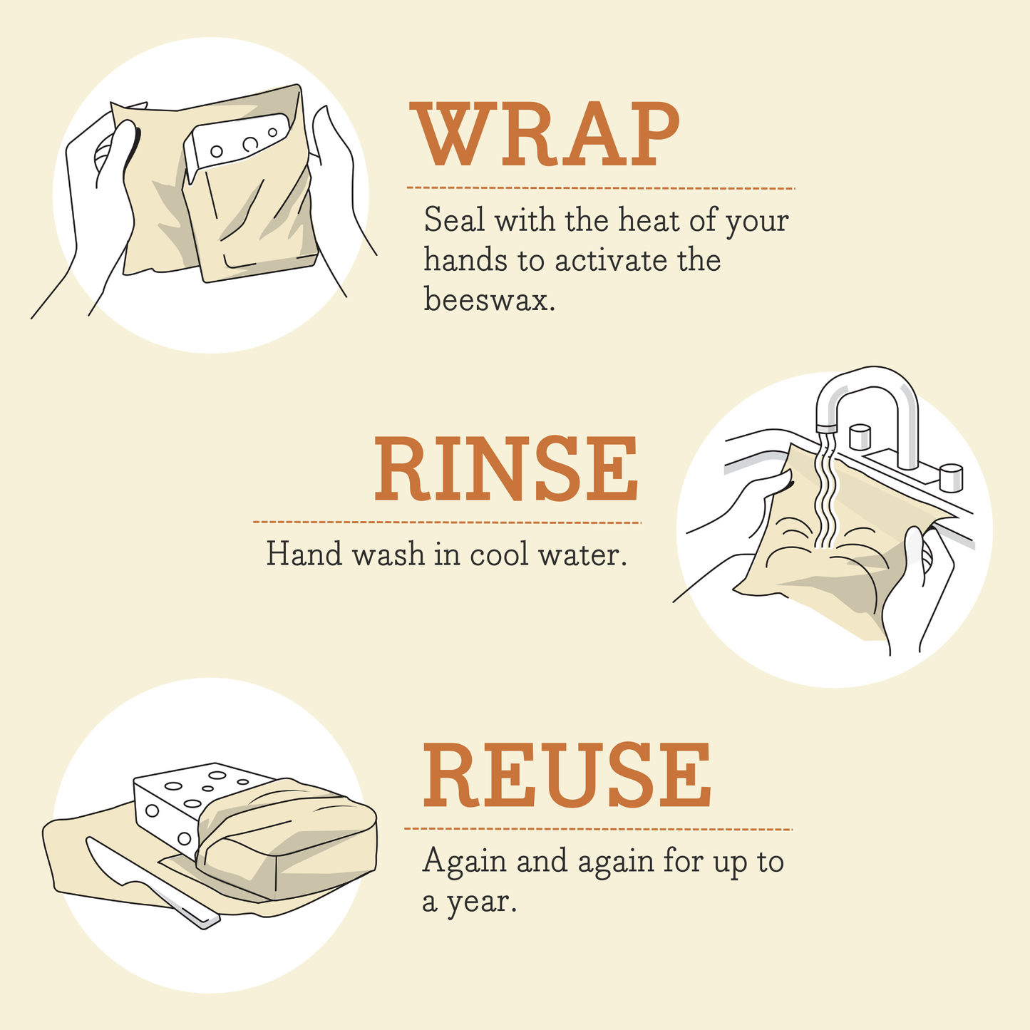 BREAD WRAP - BEES & BEARS PRINT