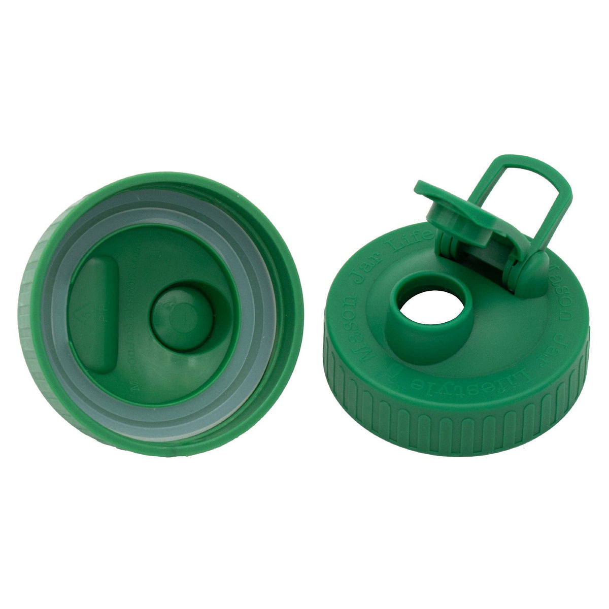 Pour & Store Shaker Lid with Carry Loop for Mason Jars: Cherry red / Wide mouth / Updated