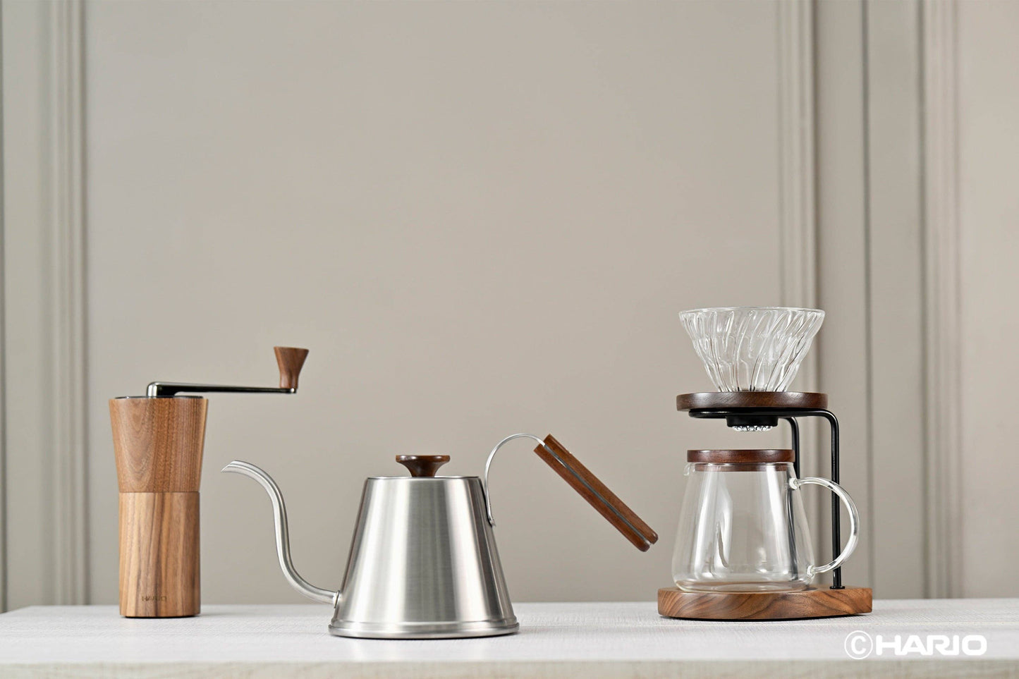 Drip Stand Set Walnut: Drip Stand Set