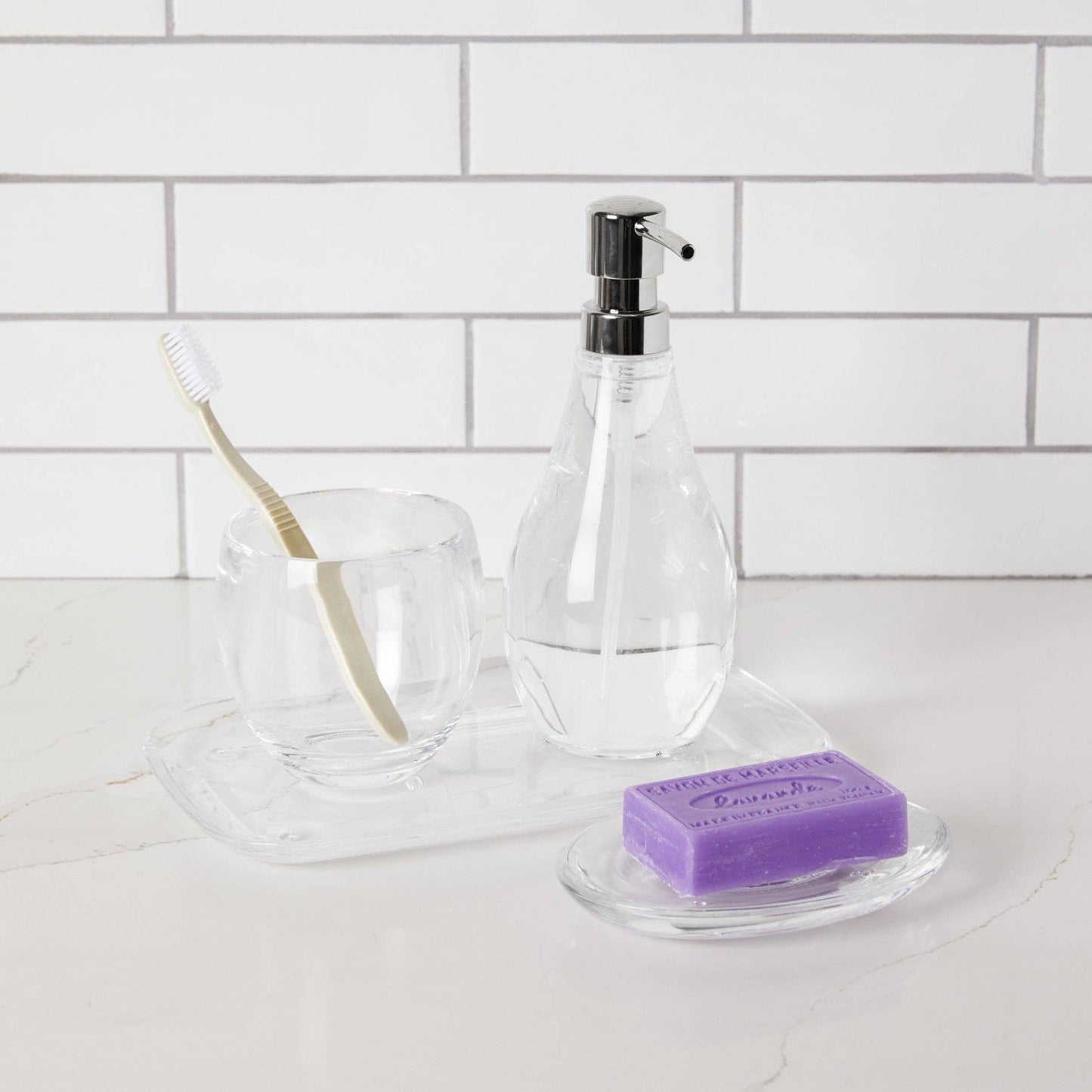 DROPLET SOAP PUMP: CLEAR